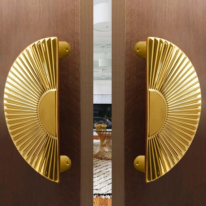 Volo Main Door Handle/Door Handles for Main Door/Glass Door Handle/Pull Handles, for Home/Office/Hotels(Model- S-615) (Pack of 1 Set) (96 MM, PVD Gold) - Image 1