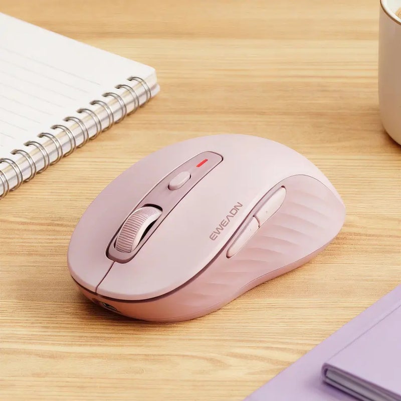 Eweadn ماوس Eweadn C1 Wireless Mouse, Bluetooth & 2.4G, Rechargeable, Silent, 4000 Dpi, Ergonomic, for Gaming Office - Image 1