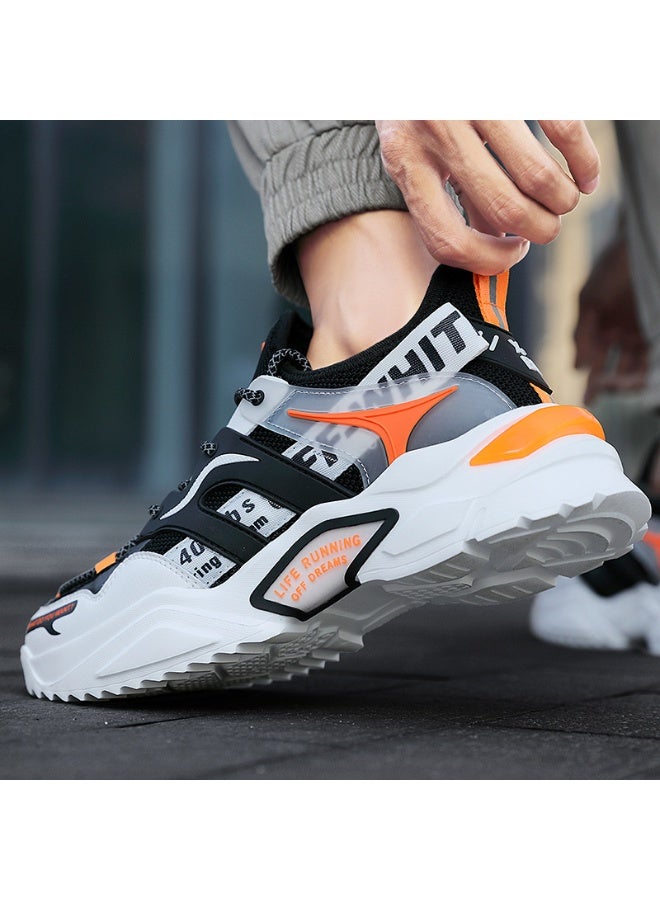 NIBEMINENT Fashion Men's Sneakers Breathable Running Shoes Platform Non Slip Tennis Shoes Lace Up Round Toe Men Casual Shoe Tenis Masculino - Image 4