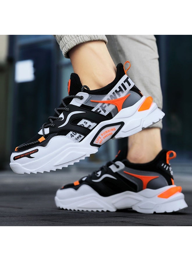 NIBEMINENT Fashion Men's Sneakers Breathable Running Shoes Platform Non Slip Tennis Shoes Lace Up Round Toe Men Casual Shoe Tenis Masculino - Image 3