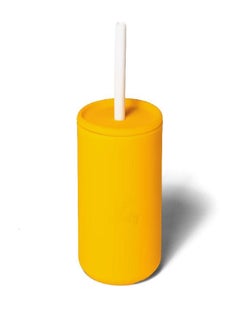 Avanchy Avanchy Baby Kids Water Cups Straws Lid. Silicone Cup Straw Lids Unisex, Boy, Girl. First Infant Bottles Replacement no Handles, Spout, Drop Proof. White 5oz  - Image 1