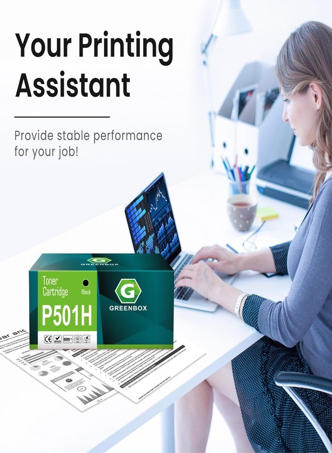 GREENBOX Compatible P501H Toner Cartridge Replacement for Ricoh 418446 Toner Cartridge for IM 430FB P501H P501 Type P 501H Printer, 1 Black, 14,000 Pages - Image 5