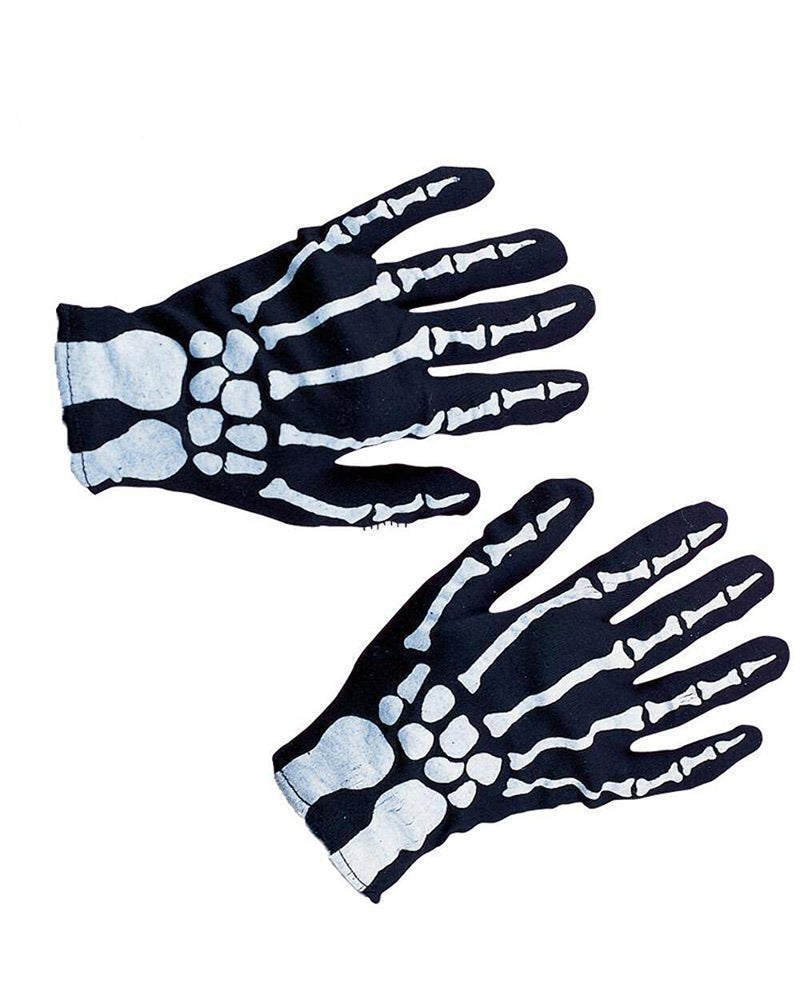 Rubies Skeleton Gloves for Kids, Boy's One Pack
