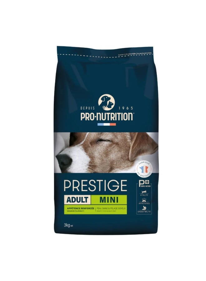 Pro Nutrition Prestige Adult Mini Breed Dry Dog Food - 3kg - Image 1