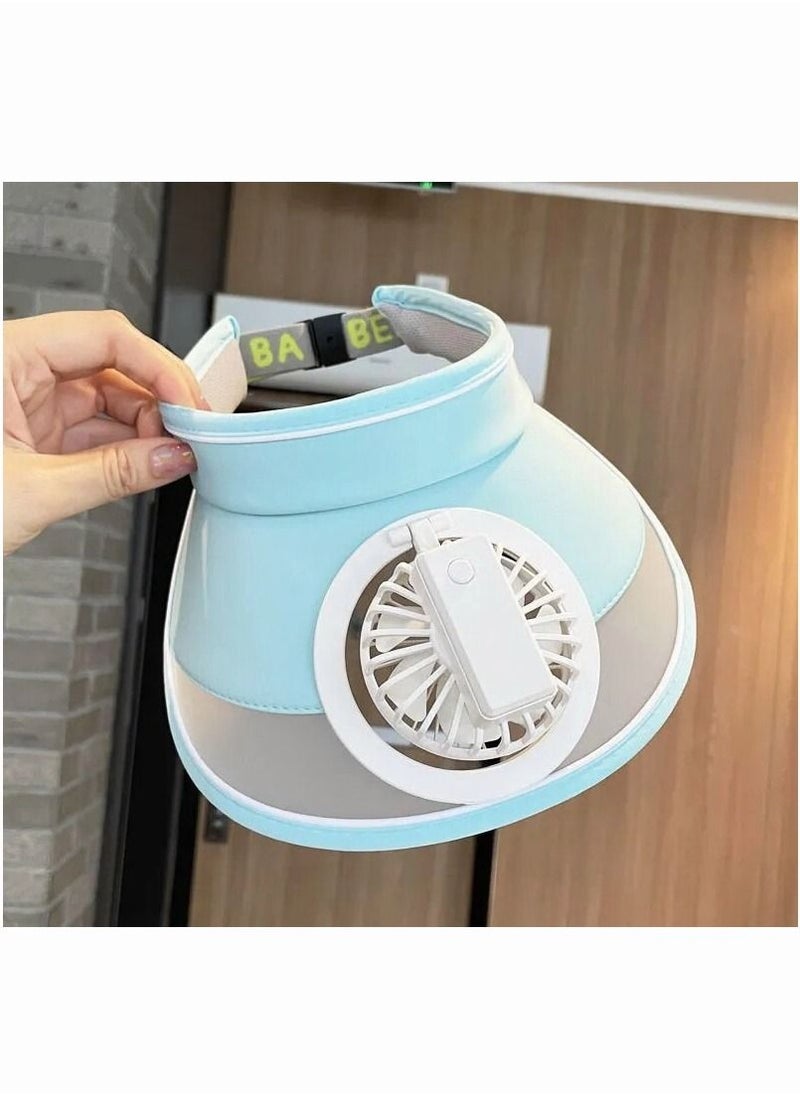 Generic Summer Sport Outdoor USB Fan Sun Hat Cap Cool Fan for Cycling  - Image 1