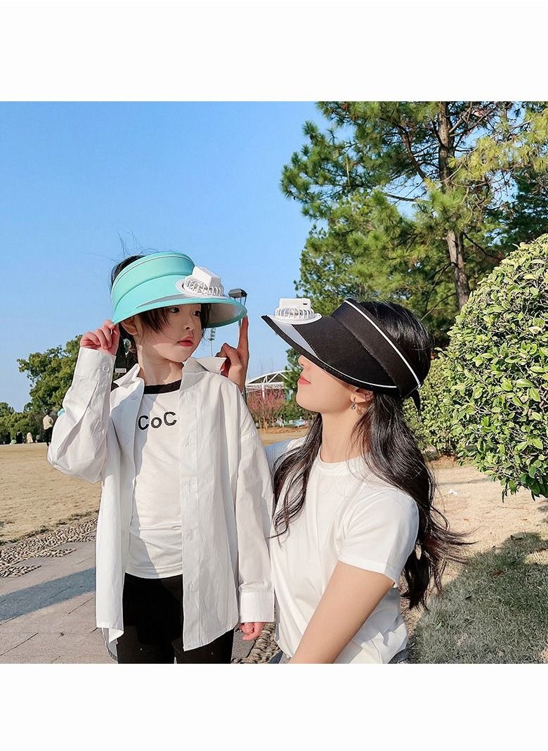 Generic Summer Sport Outdoor USB Fan Sun Hat Cap Cool Fan for Cycling  - Image 2