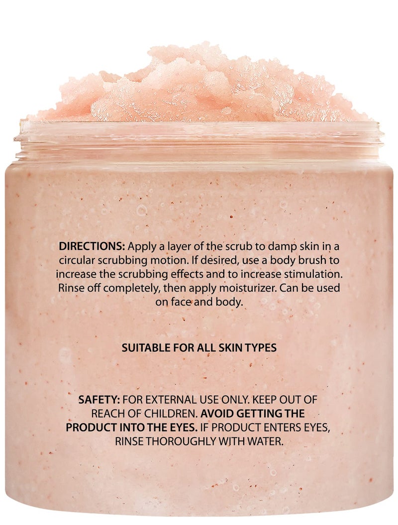 Brooklyn Botany Himalayan Salt & Stem Cell Body Scrub - Moisturizing and Exfoliating Body, Face, Hand, Foot Scrub - Fights Stretch Marks, Fine Lines, Wrinkles - Great Gifts for Women & Men - 10 oz - Image 2