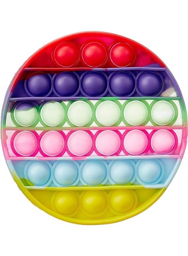 Pop It Bubble Sensory Fidget Toy: Autism Stress Relief, Silent Classroom, Special Needs Stress Reliever - Multi-Color. - Image 1