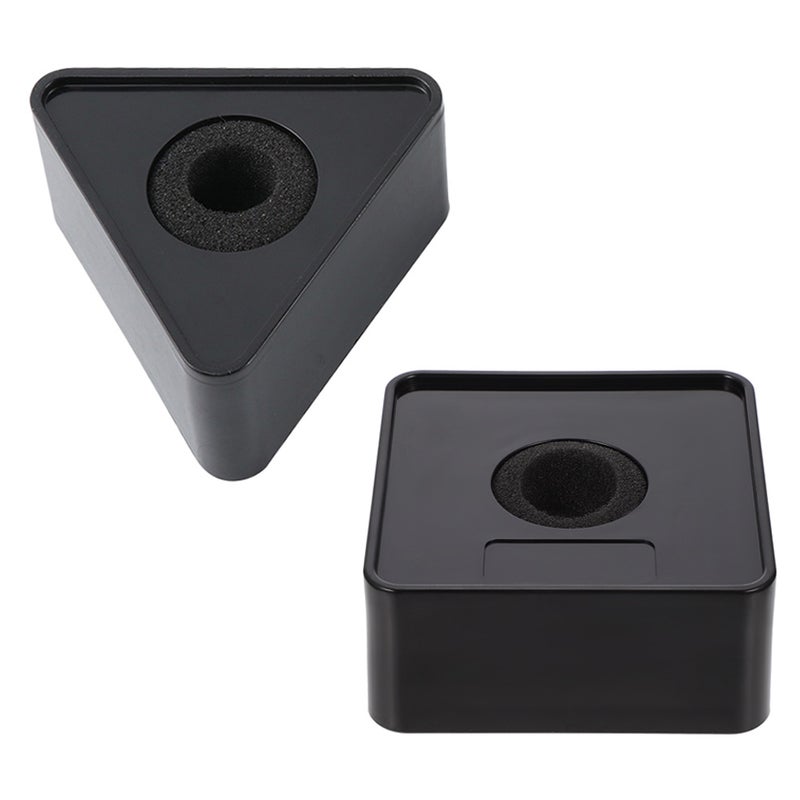 2pcs Portable Triangle Cube Interview Mic Logo Mic Flag Station - Image 4