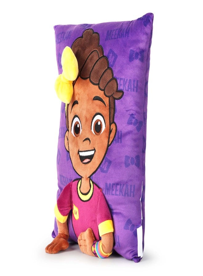 Jay Franco Snuggle Pillow – 15 Inch Kids Ultra-Soft Stuffed Plushie & Cozy Throw Pillow, Official Licensed Character Cushion, Purple - Meekah - Image 3