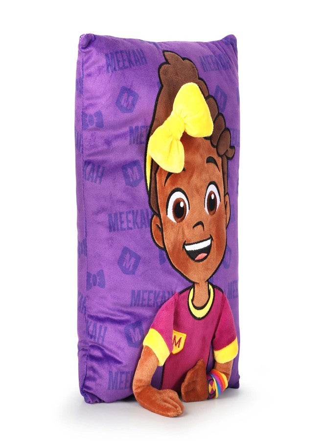Jay Franco Snuggle Pillow – 15 Inch Kids Ultra-Soft Stuffed Plushie & Cozy Throw Pillow, Official Licensed Character Cushion, Purple - Meekah - Image 2