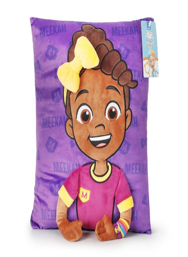 Jay Franco Snuggle Pillow – 15 Inch Kids Ultra-Soft Stuffed Plushie & Cozy Throw Pillow, Official Licensed Character Cushion, Purple - Meekah - Image 1