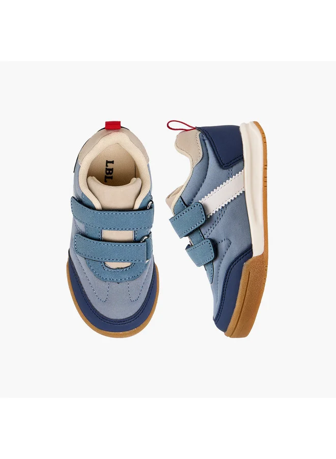 LBL by Shoexpress Boys Panelled Sneakers with Hook and Loop Closure