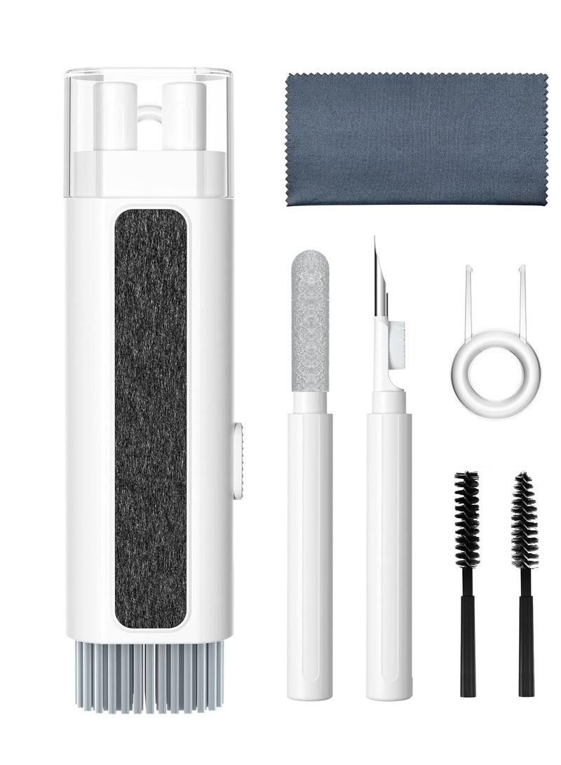 SYOSI 8 in 1 Cleaner Kit, Multi-Function Electronic Cleaner Kit, Keyboard Cleaner Kit with Brush, for Earbud, Phone, Bluetooth, iPad, Earphones, Computer, Camera (White) - Image 1