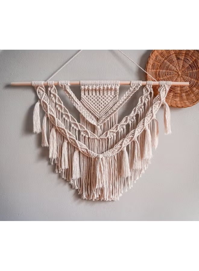 Antikiano Macrame Pattern Wall Hanging Handmade - Image 2