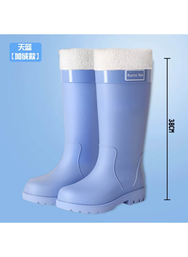 New Fashion Women's Shoes For Extra High Women's Outdoor Rainforest  And Water-wading Shoes, Height-increasing Waterproof Women's Water Shoes