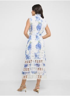 ELLA Printed Lace Dress  - Image 2