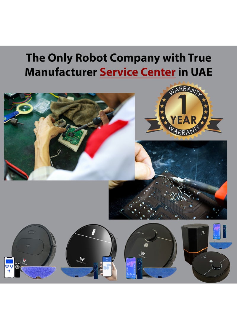 TECKWAVE - TW-R15 Intelligent Dual Dynamic Navigation Robot Vacuum Cleaner and Mop with 3500Pa Power - Image 1