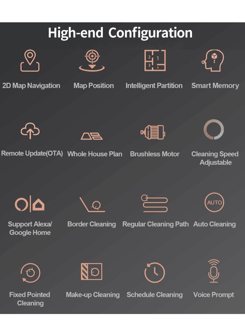 TECKWAVE - TW-R15 Intelligent Dual Dynamic Navigation Robot Vacuum Cleaner and Mop with 3500Pa Power - Image 1