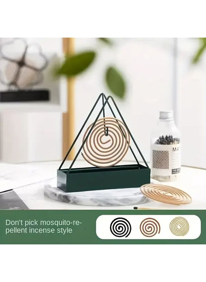 Black Mosquito Coil Holder With Tray Indoor Outdoor Insect Repellent - Image 2