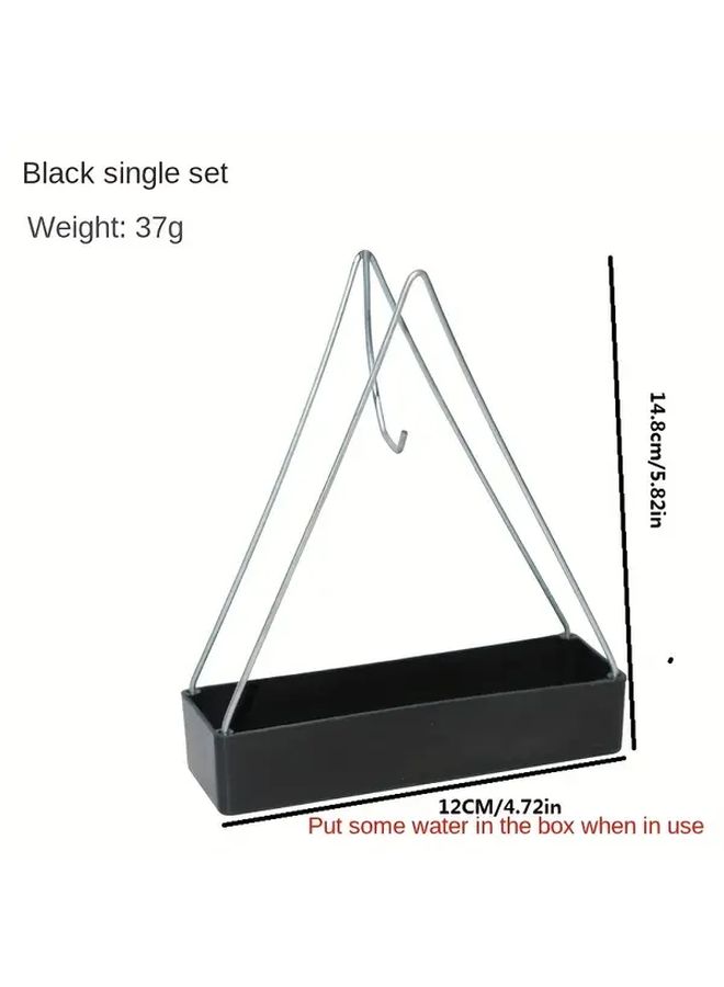 Black Mosquito Coil Holder With Tray Indoor Outdoor Insect Repellent - Image 3