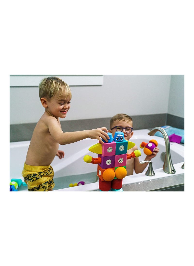 blockaroo Blockaroo Magnetic Foam Building Blocks Small Tugboat MMBLSMTUG  - Image 3
