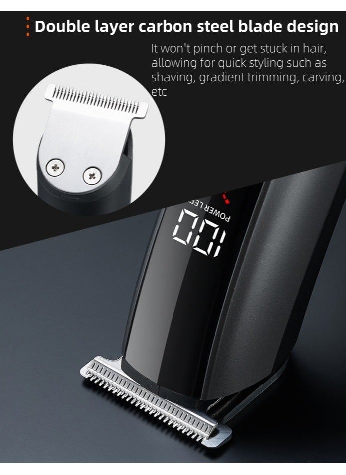 YQINU 15 in 1 Hair Clipper Beard Trimmer for Men, Waterproof Electric Razor for Nose Body Face and Mustache, Cordless Hair Clippers Shavers for Men Grooming Kit  - Image 3