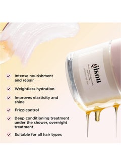 Gisou Honey Infused Hair Mask Travel Size To Hydrate And Repair For Softer, Stronger, More Manageable Hair, Mini Tsaapproved Mask (2.5 Fl Oz)  - Image 5