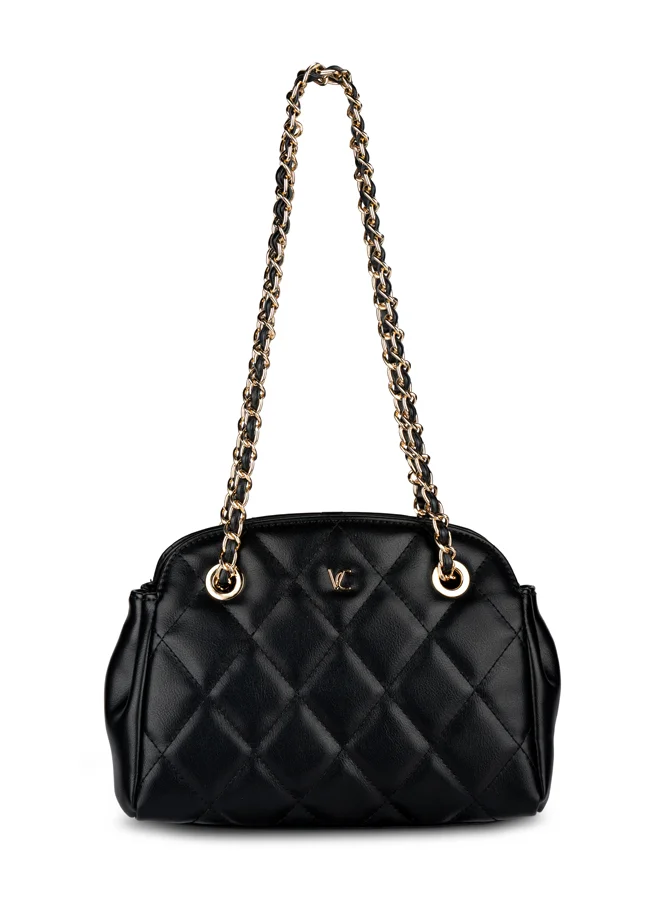 Women Quilted Chain Detailed Shoulder Bag
