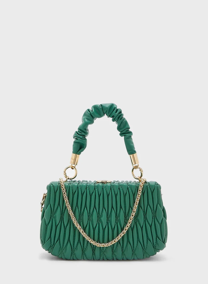 Ginger Quilted Scrunch Handle Handbag