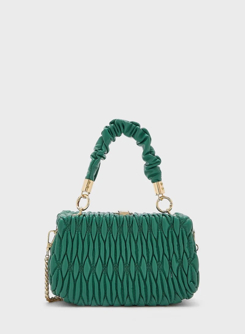 Ginger Quilted Scrunch Handle Handbag