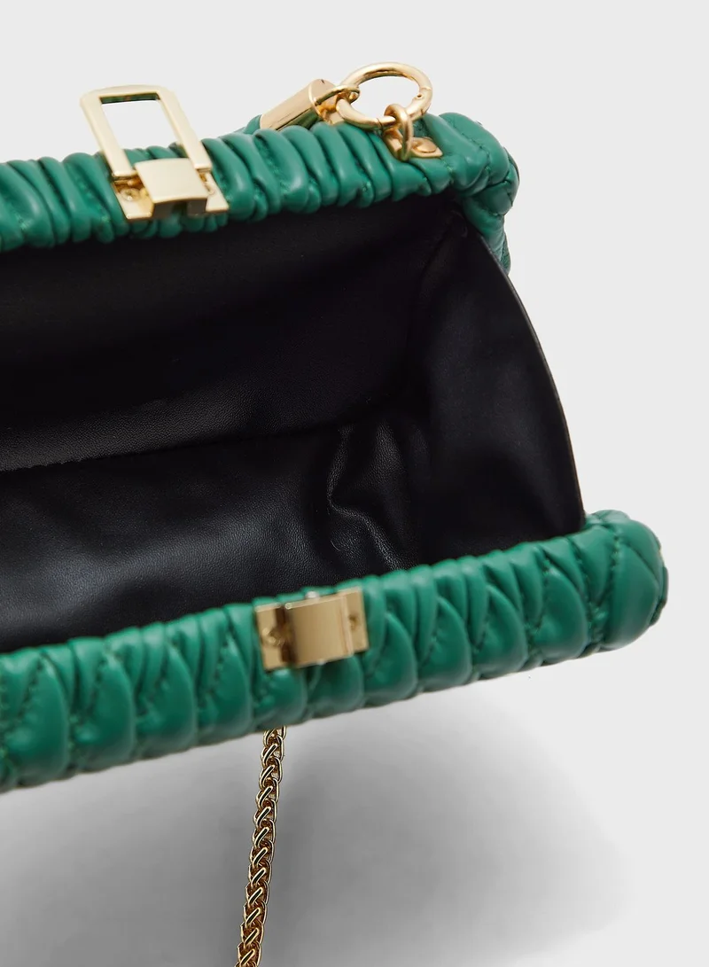 Ginger Quilted Scrunch Handle Handbag