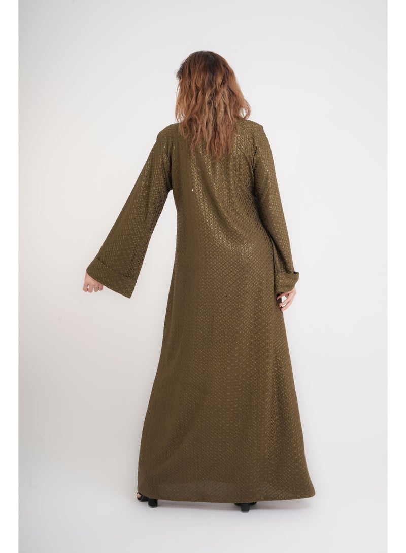 IKKXA Dazzling Charm Embroidered Jalabiya IN101 - Image 4