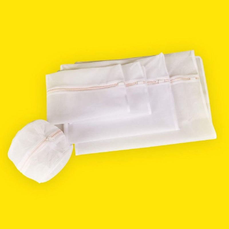 Funeiko Funeiko Mesh Bags for Washing Machine Laundry Wash Bag Mesh Wash Bag Washing Bags for Laundry Washing Bag Mesh Laundry Bag Laundry Bag with Zip Microfiber Mesh Pack of 5 - Image 5