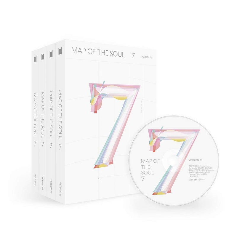 BTS Bangtan Boys  Map of The Soul 7 Albums  Folded Poster  Extra Photo Cards 1234 Set