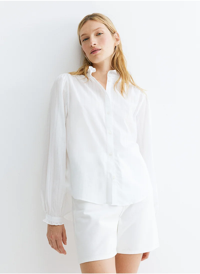 H&M Frill-Trimmed Blouse