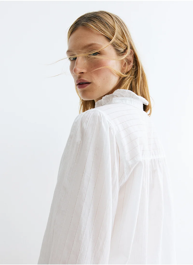 H&M Frill-Trimmed Blouse