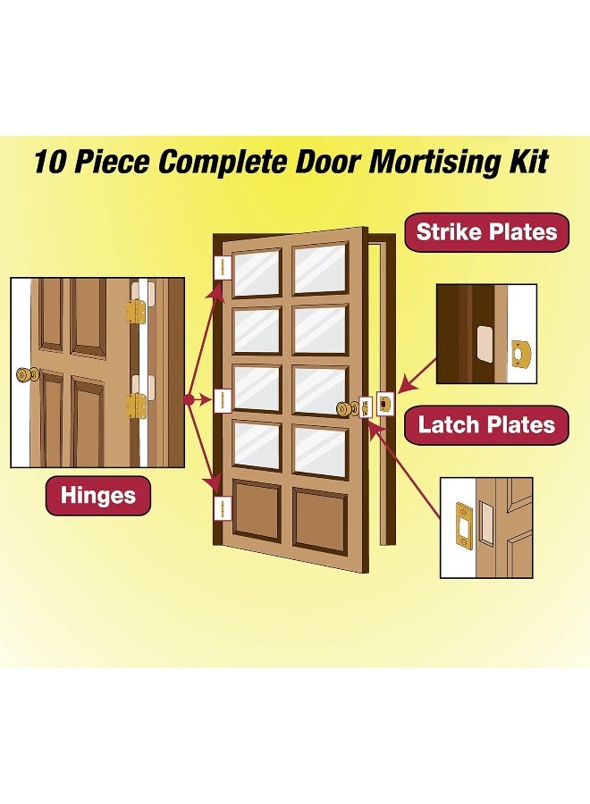 Milescraft 1213 Hinge Mate 300 - Complete Door Hinge Installation Kit with Latch & Strike Plate Templates. For use on Doors and Jambs - Image 5