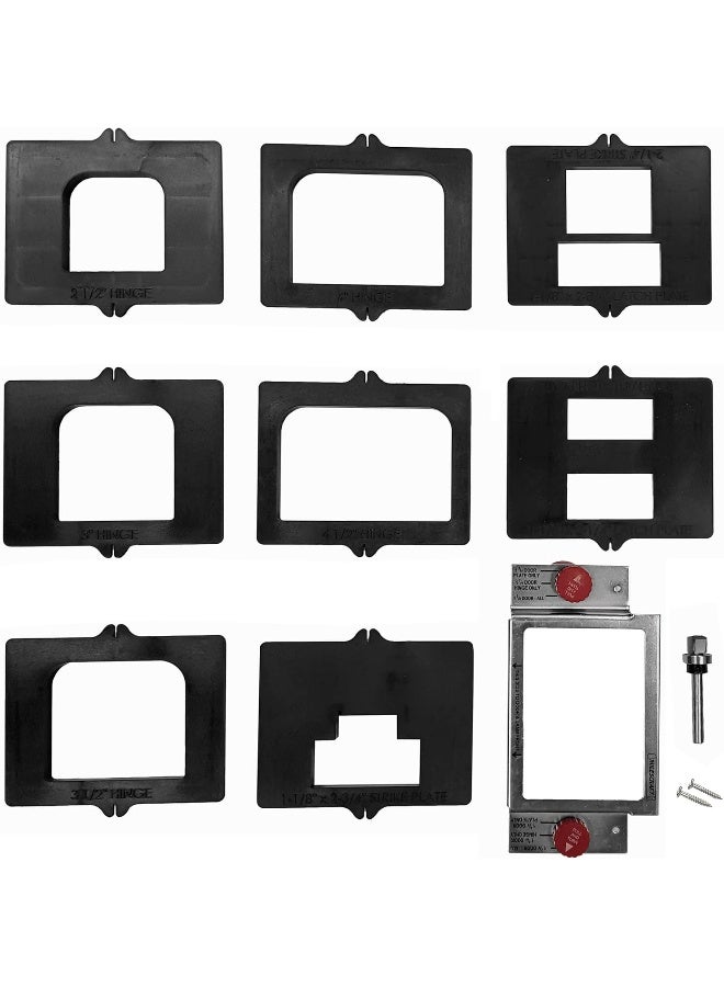 Milescraft 1213 Hinge Mate 300 - Complete Door Hinge Installation Kit with Latch & Strike Plate Templates. For use on Doors and Jambs - Image 1