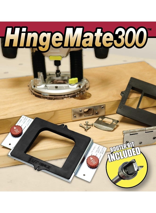 Milescraft 1213 Hinge Mate 300 - Complete Door Hinge Installation Kit with Latch & Strike Plate Templates. For use on Doors and Jambs - Image 4
