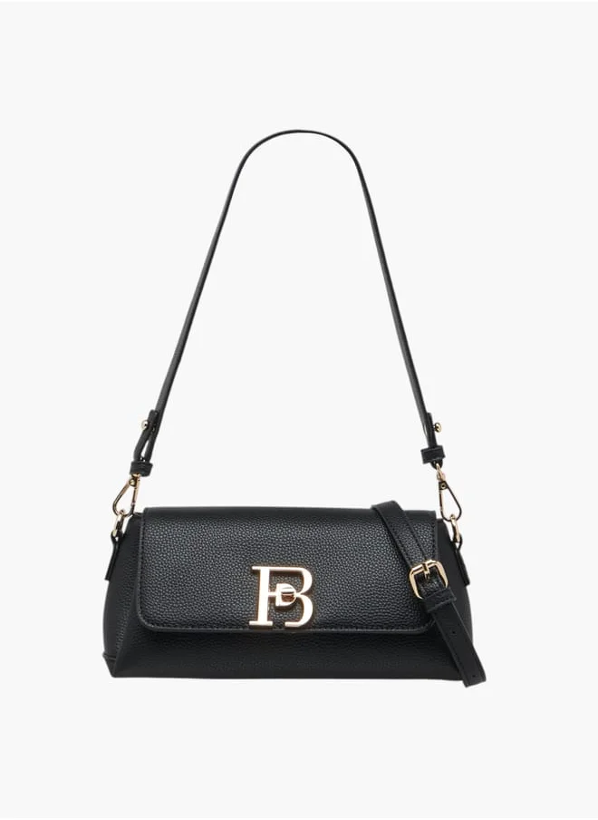 فلورا بيلا من شو إكسبرس Women's Logo Accent Crossbody Bag with Twist Lock Closure and Detachable Strap