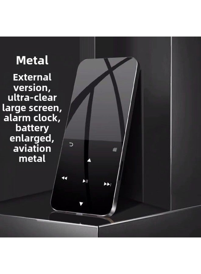 Student Walkman Ebook Bluetooth Mp3 Mini Music Touch Screen Mp4 Player بطاقة خارجية Mp5p3- لون الجسم: أسود (إصدار اللمس) - سعة الذاكرة: 32 جم 【مجموعة كاملة مجانية من الملحقات + Otg】 - Image 1