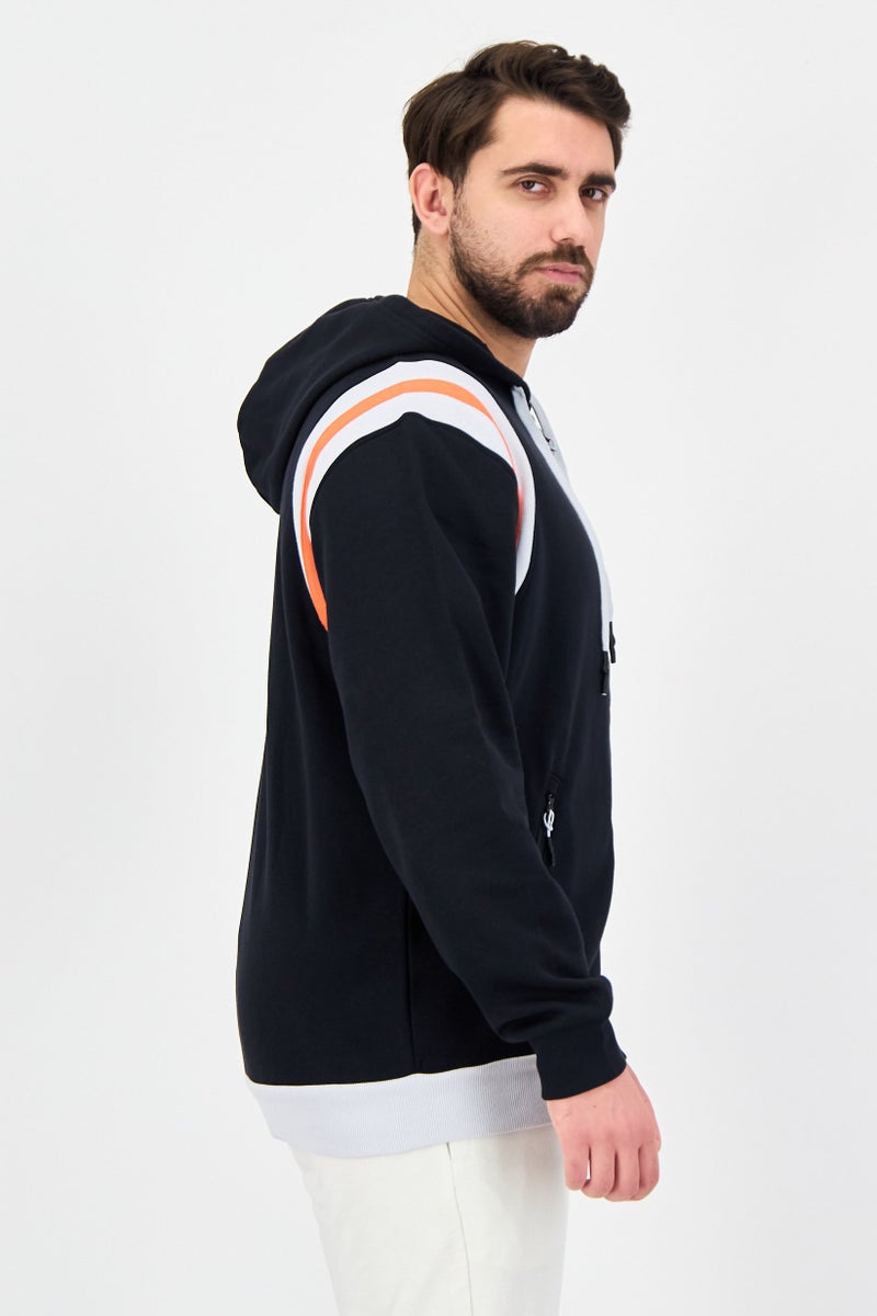 UNDER ARMOUR Men Loose Fit Long Sleeve Outdoor Hoodie, Black - Image 2