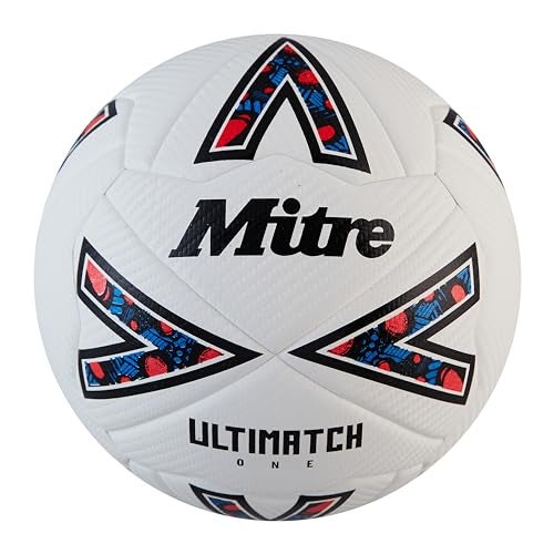 Mitre ULTIMATCH Soccer Ball Cushioned Hyperfoam for Responsive Touch Durable MultiPanel Construction with Hyperseam Tech MatchQuality Soccer Balls for Youth Adults Sizes 3 4 5 - Image 1
