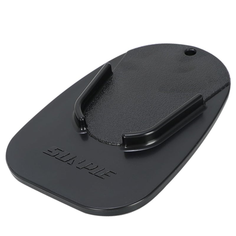 SUNPIE Motorcycle Kickstand Pad Universal Motorcycles Kickstand Disk Plate Rugged Durable Kick Stand Support Plates for Harley Kawasaki Triumph Suzuki Preventing the Bike from Tipping over - Image 3