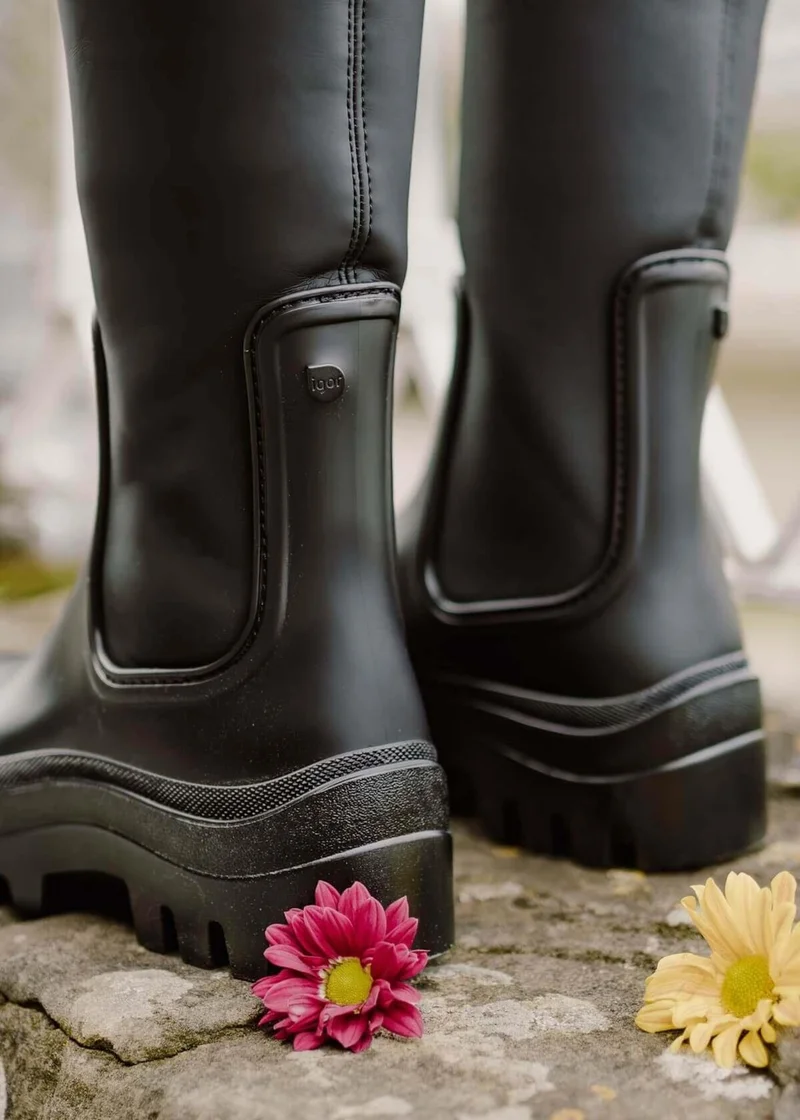 Igor W10301 Soul Engomado Waterproof Women's Boots Black