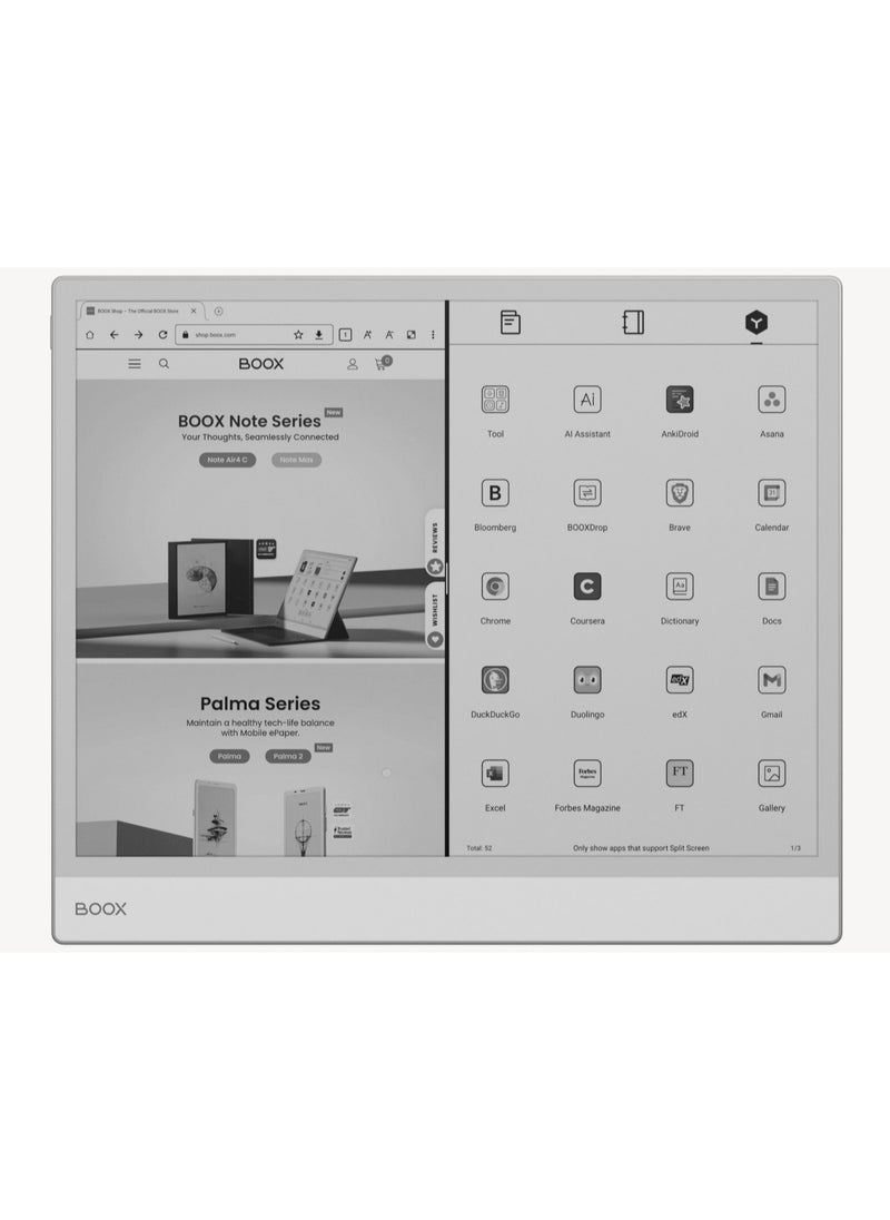 BOOX - BOOX Note Max eReader, 33.8 cm, 6GB RAM, 128GB Storage, Android 13, 300 PPI ePaper Tablet - Image 1