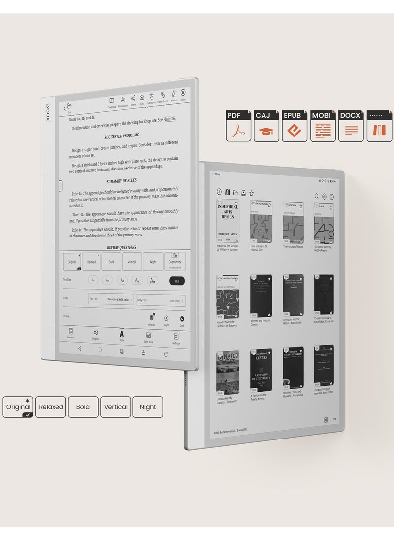 BOOX - BOOX Note Max eReader, 33.8 cm, 6GB RAM, 128GB Storage, Android 13, 300 PPI ePaper Tablet - Image 1
