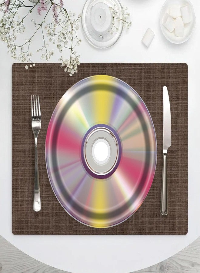 Ysqool 16Pcs CD Paper Plates, 7 In Iridescent 90's Party Plates, Retro 90s Theme Party Decorations, Disposable 1990's Dessert Disc for Back to the 90's Birthday Music Party Supplies - Image 4