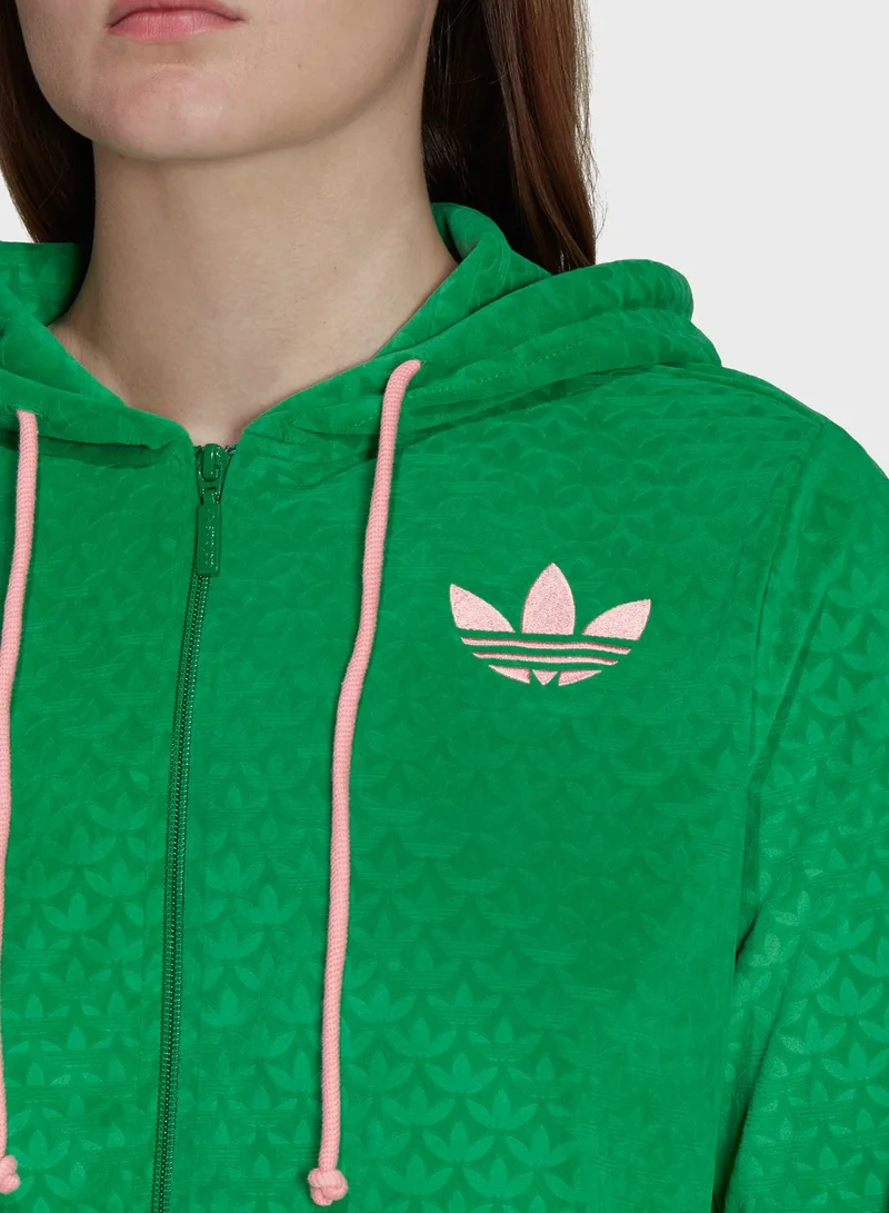 adidas Originals Velour Zip Hoodie
